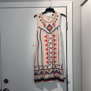 Anthropologie Multi-Color Fringe Dress